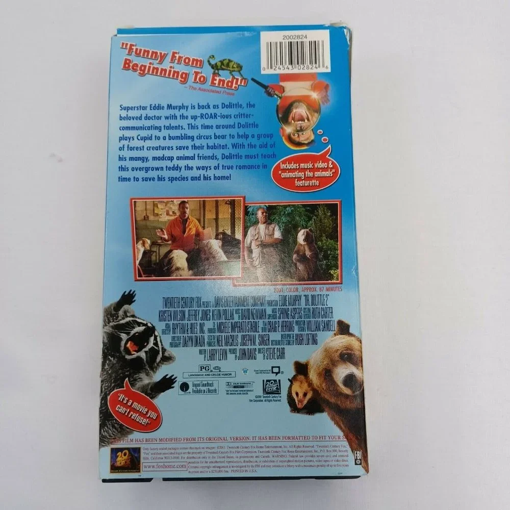Dr. Dolittle 2 Special Edition (VHS, 2001) Tape